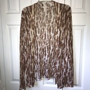 Chico’s Lightweight Open Cardigan Sweater EUC